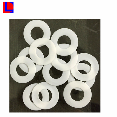 Standard White PTFE washer/Spacer Flat PTFE Gasket machined parts