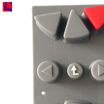 Factory customization silicone rubber keypad for tv remote control